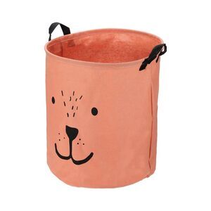 1 Pc 60L Foldable Cylindrical Laundry Basket for Laundry Room Orange